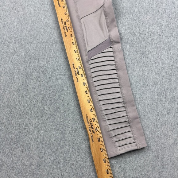 Alo Yoga Leggings Womens Small Purple Moto Ribbed 28" High-Waist Running Active - Picture 8 of 13